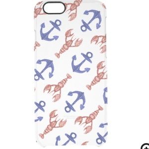 Lobster and Anchors Uncommon Clearly Deflector Case for iPhone 6/6s/7/8